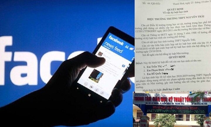 Sẽ xem xét lại hình thức kỷ luật 7 học sinh nói xấu thầy cô trên Facebook