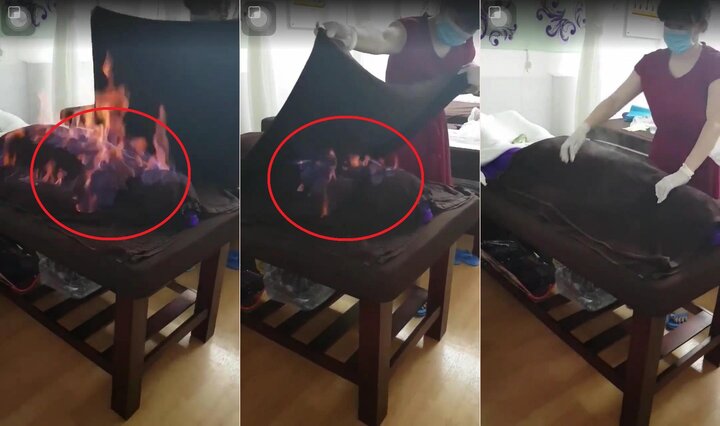 Clip: Phương pháp làm đẹp 'Cồn nhân sâm' đổ cồn lên mặt rồi đốt khiến dân mạng hãi hùng