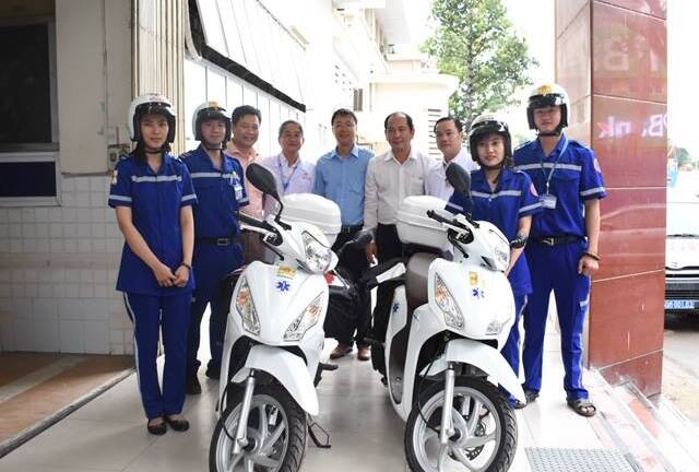 TP.HCM thí điểm cấp cứu bằng xe máy