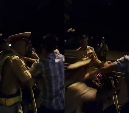 Làm rõ việc cảnh sát giao thông bị ngã khi xử lý hiện trường tai nạn ở Bình Định