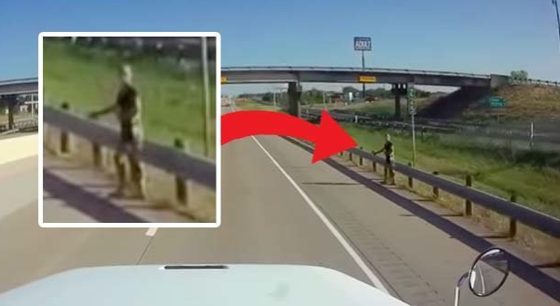 Người ngoài hành tinh xuống Trái Đất, đi bộ trên cao tốc?