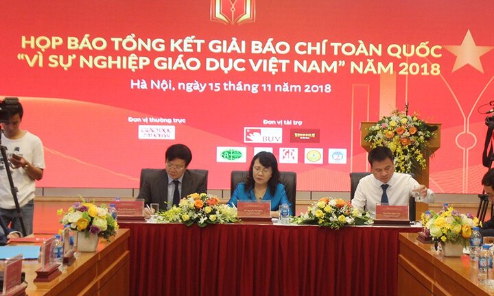 43 tác phẩm đạt giải Báo chí toàn quốc ‘Vì sự nghiệp Giáo dục Việt Nam’ năm 2018