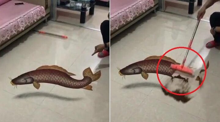 Clip: Bức tranh 3D siêu thực từ cát khiến dân mạng không tin vào mắt mình