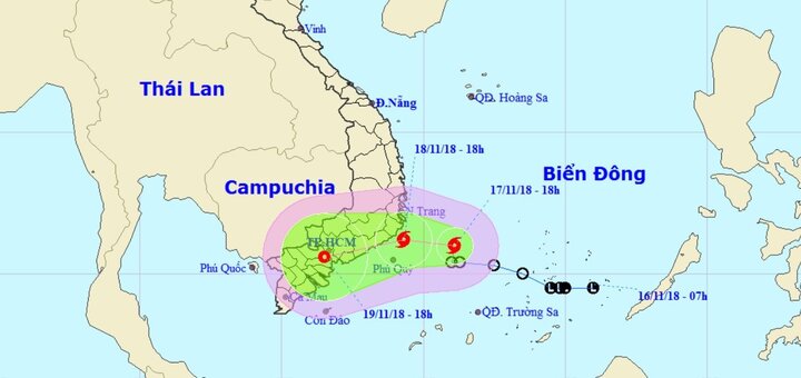 Áp thấp nhiệt đới mạnh lên thành bão số 8