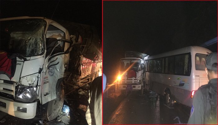 Xe khách đấu đầu xe tải, 6 người bị thương ở Lóng Luông, Sơn La