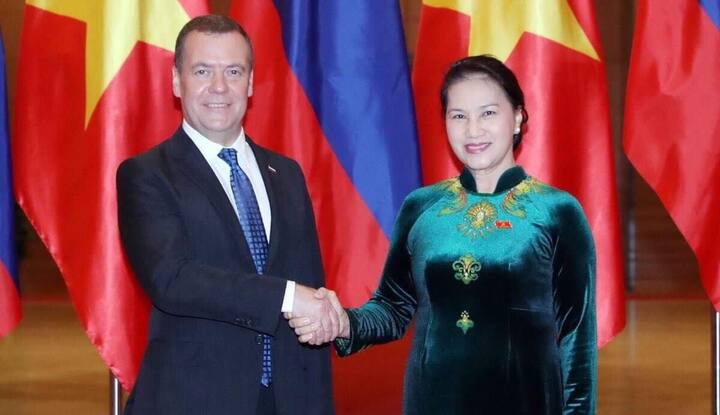 Thủ tướng Medvedev hội kiến Chủ tịch Quốc hội Nguyễn Thị Kim Ngân