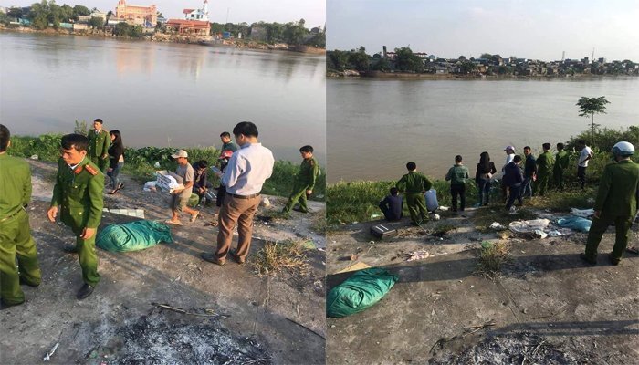 Đi nhặt rác, phát hiện thi thể bé trai sơ sinh bọc trong túi nilon ở bờ sông