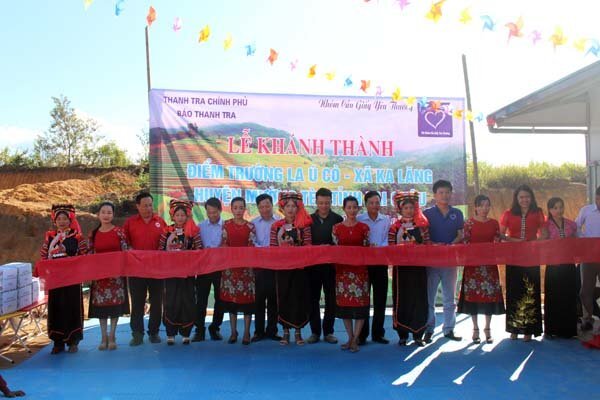 Tân Á Đại Thành trao tặng 5 bồn nước cho Trường mầm non La Ú Cò – Lai Châu