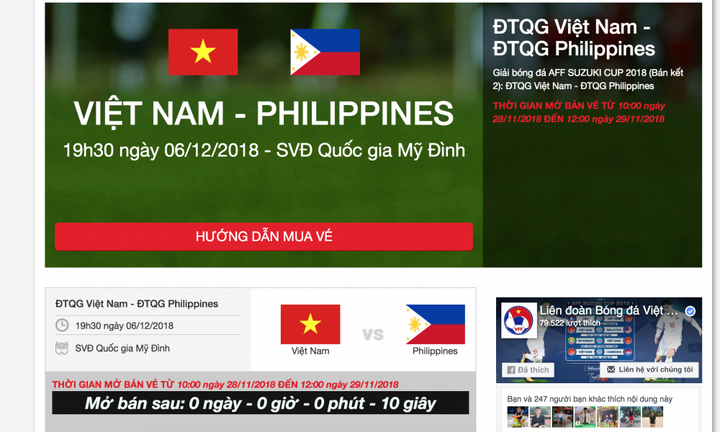 Còn hàng nghìn người đang xếp hàng trên mạng đợi khớp lệnh thanh toán vé trận Việt Nam vs Philippines