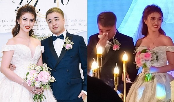 Chồng Việt kiều bật khóc trong lễ cưới lãng mạn với Việt My