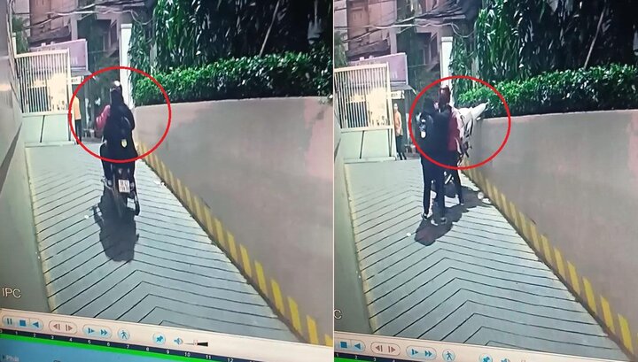 Clip: Nhấn ga khi lên dốc, cô gái bốc đầu xe máy dựng đứng khiến dân mạng cười 'đứt ruột'