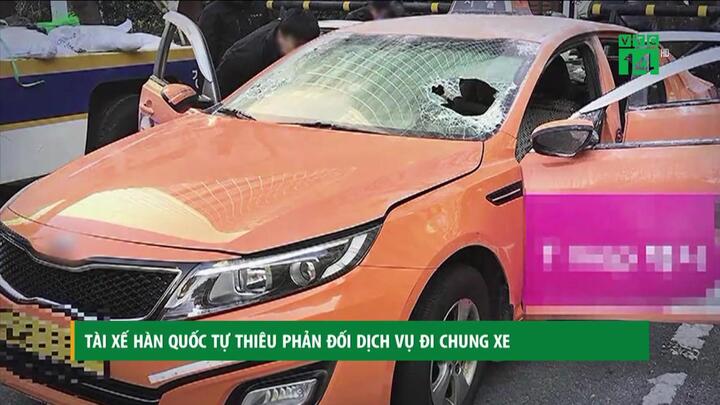 Tài xế taxi Hàn Quốc tự thiêu phản đối dịch vụ đi chung xe