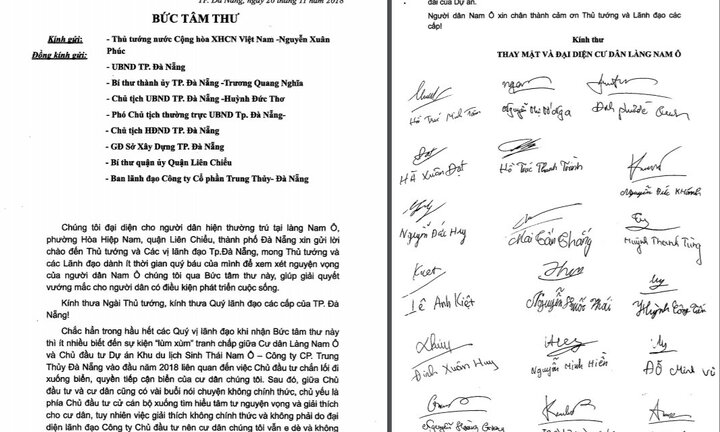 Làm rõ bức 'tâm thư' người dân ở Đà Nẵng gửi Thủ tướng