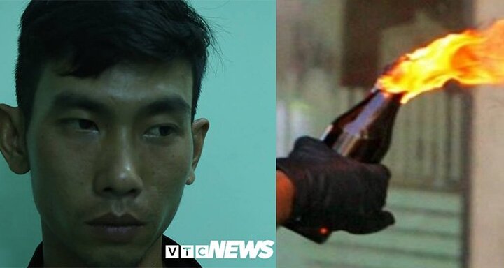 Vợ mâu thuẫn với bảo vệ, chồng chế bom xăng ném vào công ty ở Bình Dương