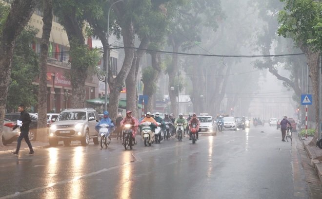 Miền Bắc đón Tết Dương lịch trong mưa rét dưới 10 độ C