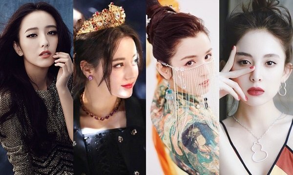 Đọ nhan sắc 4 mỹ nhân Tân Cương gây sốt showbiz Hoa ngữ