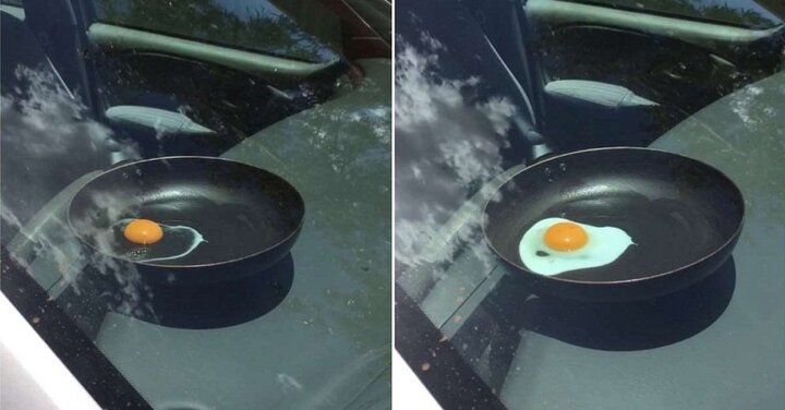 Nắng nóng khủng khiếp ở Australia: Dân rán trứng ngon lành trong ô tô