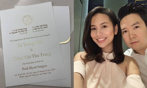 Vài ngày trước hôn lễ, thiệp cưới giản dị của Lê Hiếu và vợ xinh đẹp được hé lộ