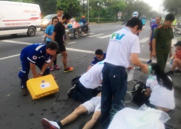 Thi chạy maraton, nam thanh niên đột quỵ, thiệt mạng giữa đường