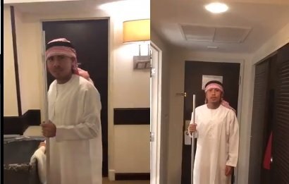 Clip: Chán làm Hoàng tử Ả Rập, Đức Huy đổi nghề làm phục vụ phòng cho Xuân Trường