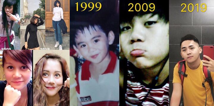 Hot boy, hot girl thích thú khoe ảnh theo trào lưu 'thử thách 10 năm'