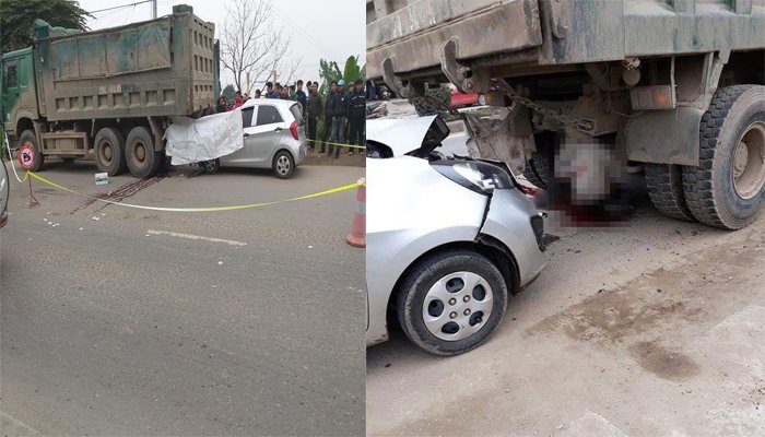 Đang sửa xe cho khách, thợ bị ô tô tông chết ở Hà Nội