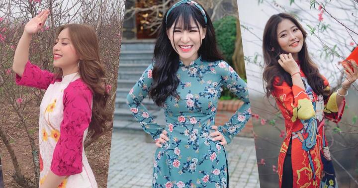 Ảnh: Những hot girl Việt xinh tươi trong tà áo dài đón Tết