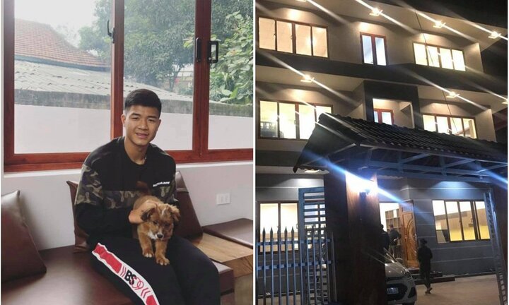 Đức Chinh cùng gia đình đón Tết ở nhà 3 tầng mới xây