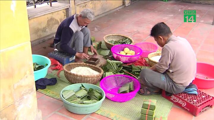 Làng bánh chưng hàng trăm tuổi tất bật vào vụ Tết