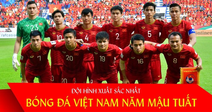 Infographic: Đội hình xuất sắc nhất của tuyển Việt Nam năm Mậu Tuất