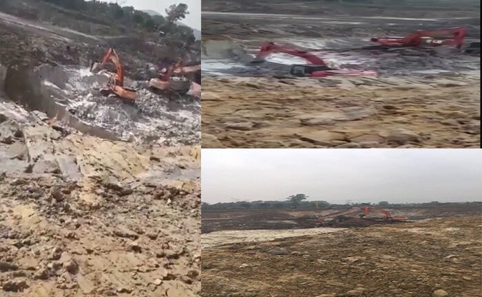 Ngang nhiên khai thác đất trái phép ở Đông Triều, Quảng Ninh