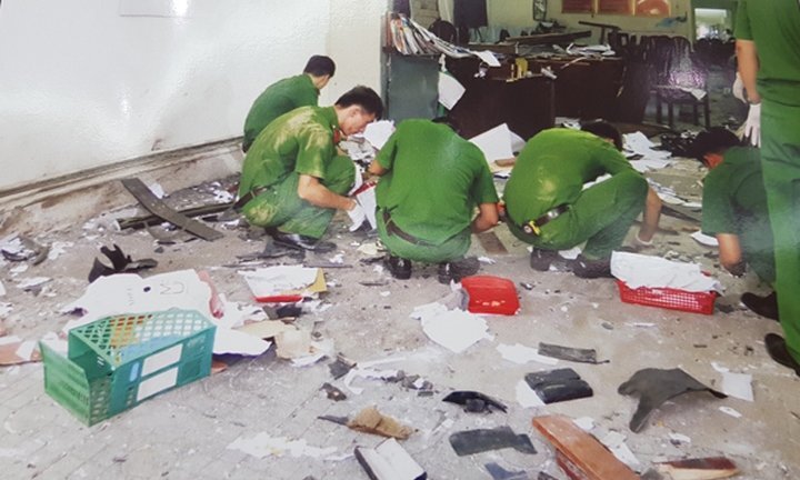 Bắt 4 nghi phạm kích nổ nhà con nợ ở Hải Dương