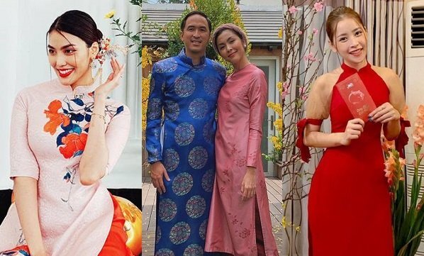 Dàn mỹ nhân Việt xúng xính áo dài diện Tết: Người chọn đỏ nổi bật, người họa tiết trẻ trung