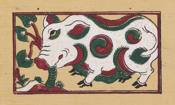 Ý nghĩa tranh Đông Hồ 'Lợn ăn cây ráy' và 'lợn đàn'