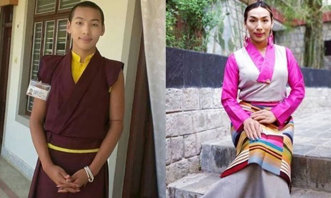 Nhà sư rời bỏ tu viện, trở thành người mẫu chuyển giới nổi tiếng