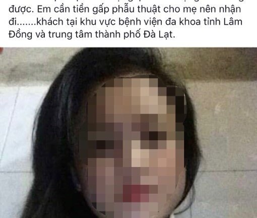 Thực hư thông tin cô gái 'đi khách' để lấy tiền cứu mẹ ở Lâm Đồng