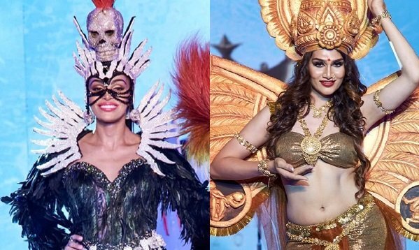 Thí sinh 'Hoa hậu Chuyển giới Quốc tế 2019' lộ bụng mỡ, trang phục kỳ quặc