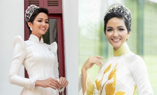 Không cần váy áo lộng lẫy, H’Hen Niê vẫn nổi bật khi diện áo dài