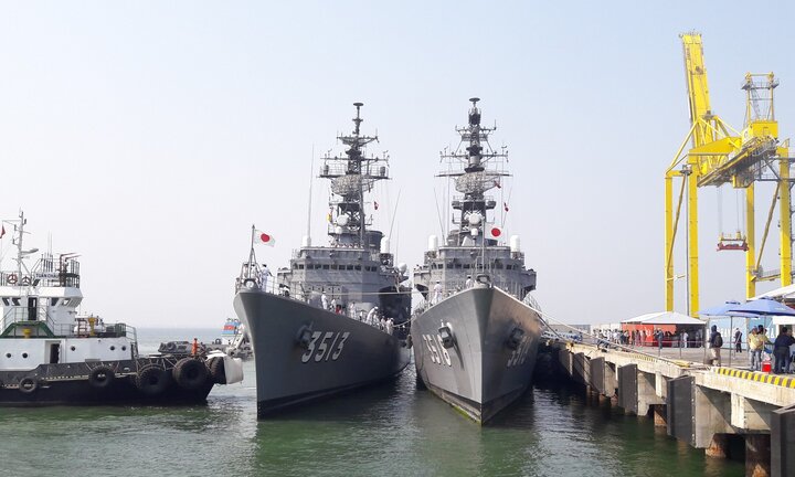 2 tàu huấn luyện lực lượng tự vệ trên biển Nhật Bản thăm Đà Nẵng