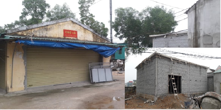 Doanh nghiệp ngang nhiên xây chợ trái trái phép ở Hà Tĩnh