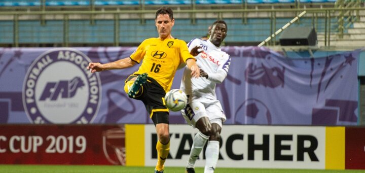 Hà Nội FC bị cầm chân ở Singapore vẫn dẫn đầu bảng đấu AFC Cup