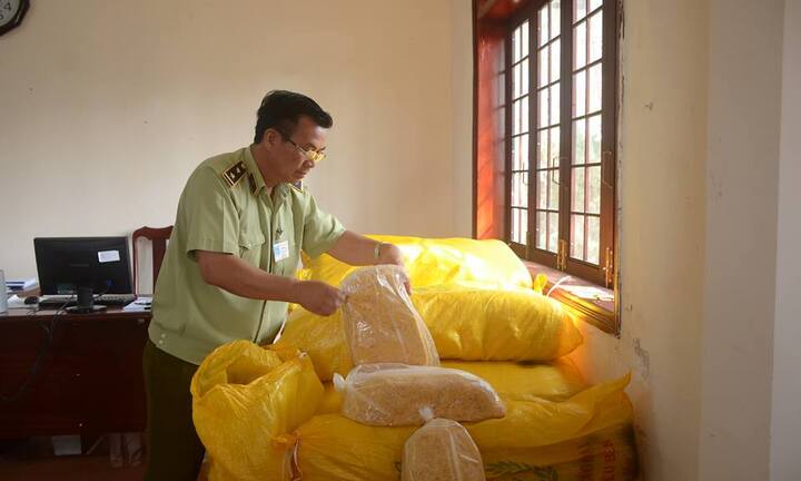 Hơn 1.100 kg ruốc thịt gà không có hóa đơn suýt ra thị trường
