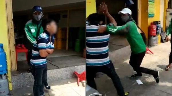 Clip: 'Bùng' tiền xe, thanh niên bị tài xế Grabbike quây đánh dã man