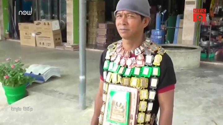 Đeo hàng chục mặt Phật ra đường cho may mắn