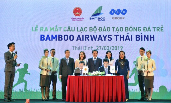 Bamboo Airways cùng Thái Bình chung tay đào tạo nhân tài bóng đá trẻ Việt Nam