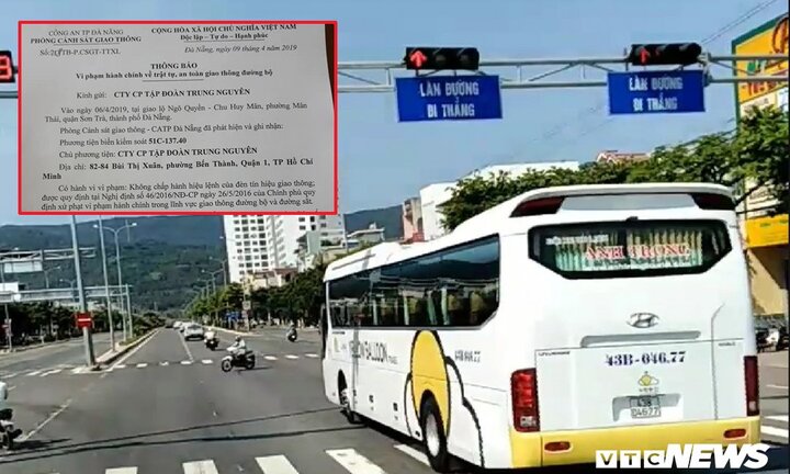 Đoàn xe Trung Nguyên phóng nhanh vượt đèn đỏ ở Đà Nẵng: Phạt tiền, tước giấy phép lái xe