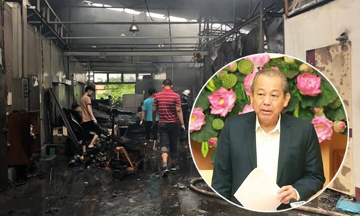 Cháy nhà xưởng, 8 người chết ở Hà Nội: Phó Thủ tướng chỉ đạo xử lý nghiêm