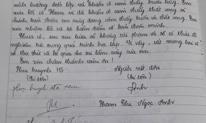 Cười nghiêng ngả với bản kiểm điểm đậm chất văn chương của nữ sinh lớp 12