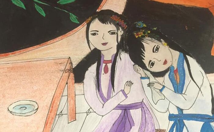 Ảnh: Học sinh Trà Vinh học 'Truyện Kiều' qua tranh vẽ