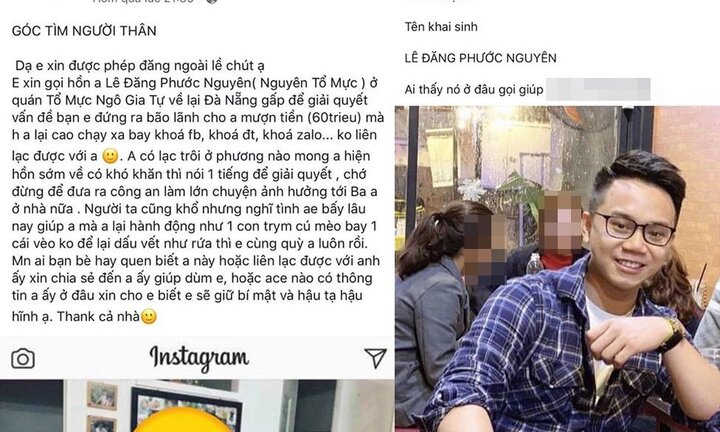 Hàng trăm người truy tìm thanh niên vay hơn 10 tỷ đồng rồi mất tích ở Đà Nẵng